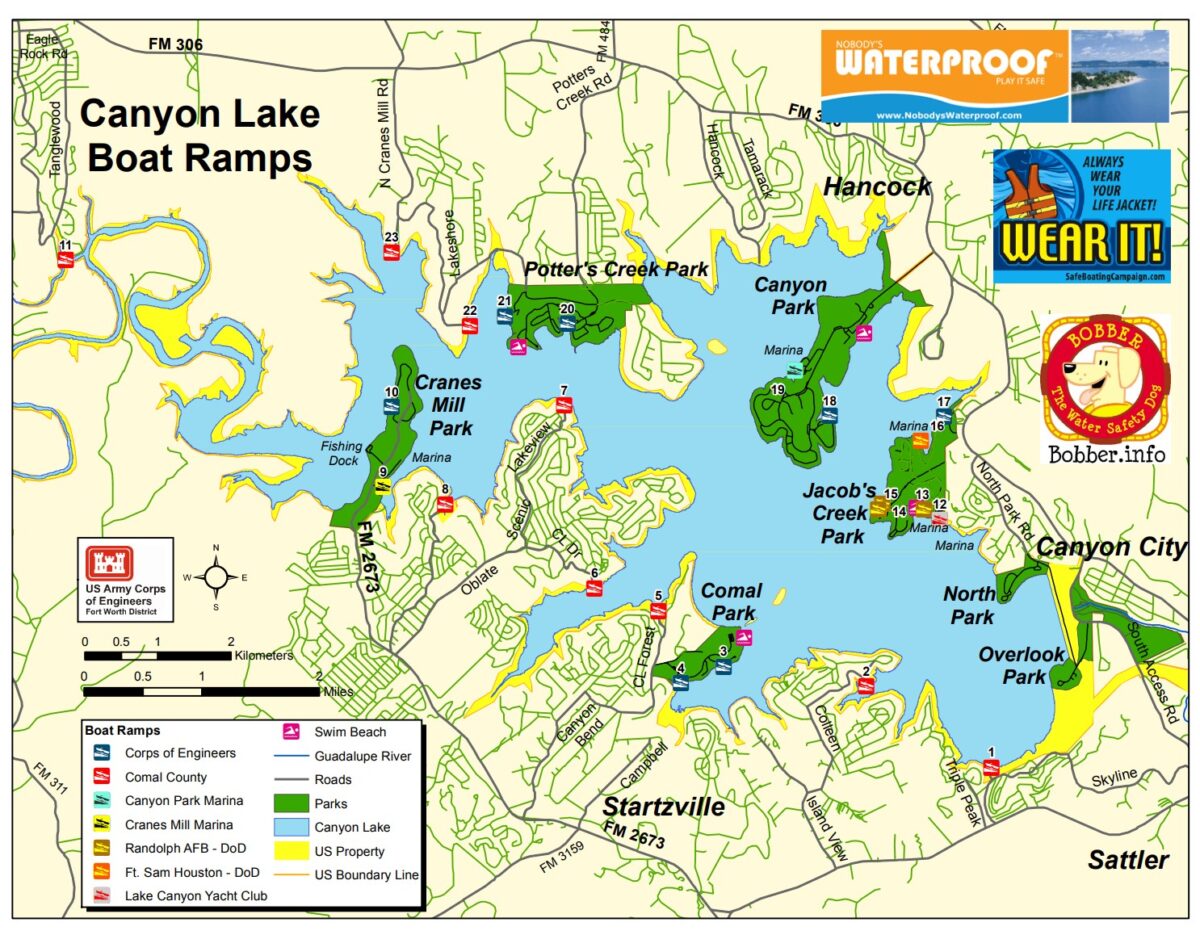 Boat Ramps – Canyon Lake, Texas